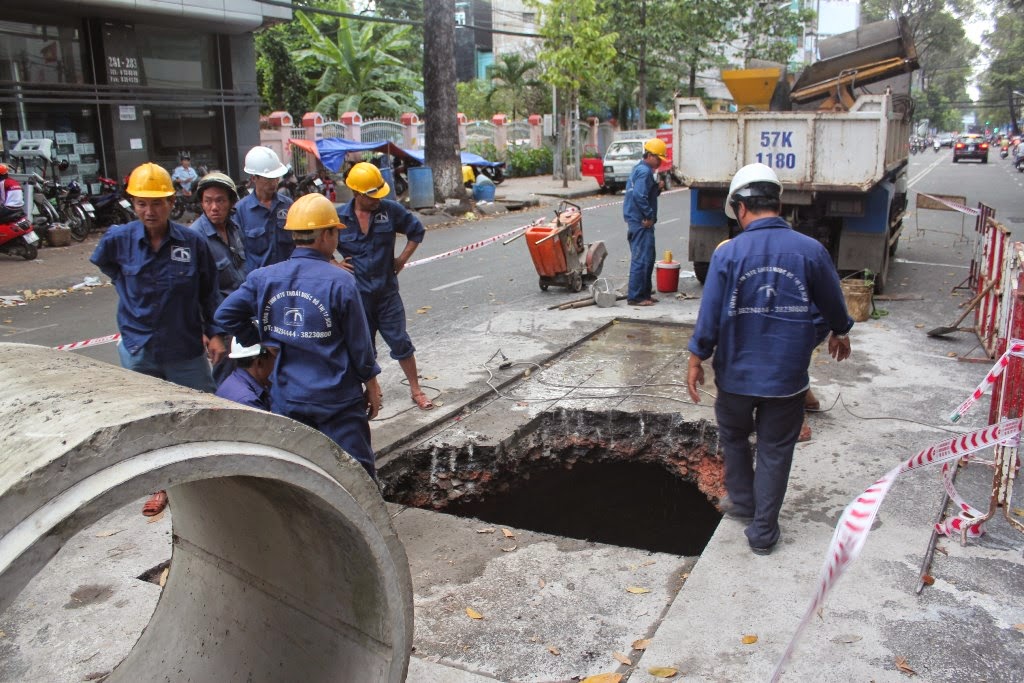 Hệ thống thoát nước cũ kỹ, xuống cấp